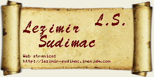 Ležimir Sudimac vizit kartica